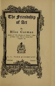 Tapa de The friendship of art