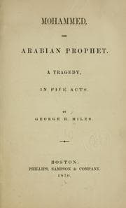 Tapa de Mohammed, the Arabian prophet