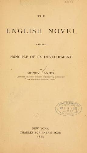 Tapa de The English novel and the principle of its development