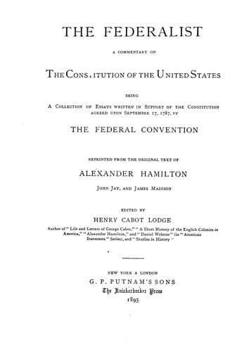 Tapa de The Federalist