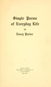 Tapa de Simple poems of everyday life