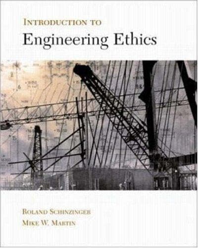 Tapa de Introduction to Engineering Ethics
