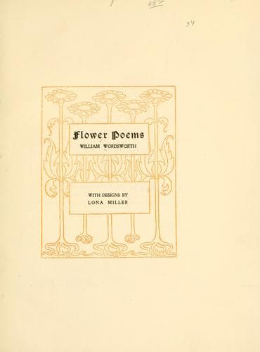 Tapa de Flower poems
