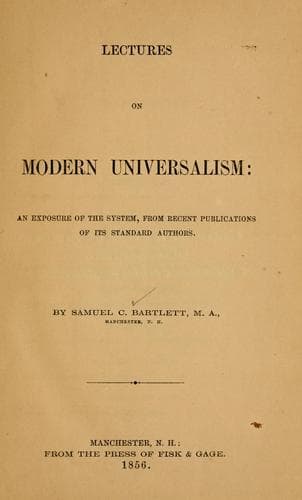 Tapa de Lectures on modern universalism