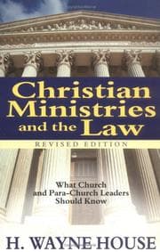 Tapa de Christian Ministries and the Law