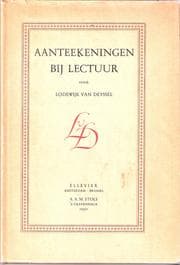 Tapa de Aanteekeningen bij lectuur