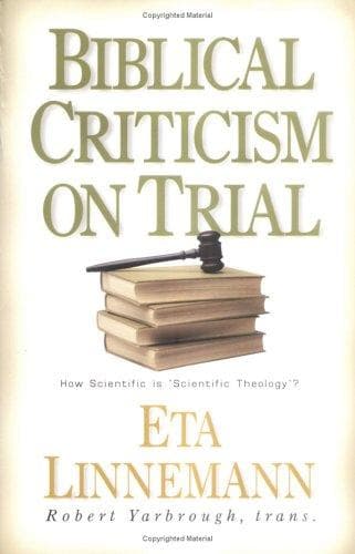 Tapa de Biblical criticism on trial