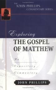 Tapa de Exploring the Gospel of Matthew (John Phillips Commentary Series) (John Phillips Commentary Series, The)