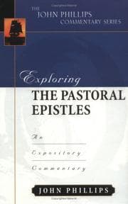 Tapa de Exploring the Pastoral Epistles (John Phillips Commentary Series) (John Phillips Commentary Series, The)