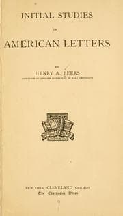 Tapa de Initial Studies in American Letters