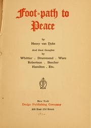 Tapa de Foot-path to peace