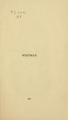 Tapa de Walt Whitman