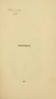 Tapa de Walt Whitman