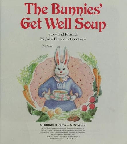 Tapa de The Bunnies' Get Well Soup