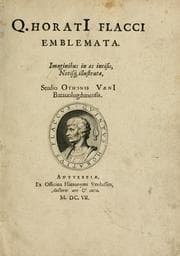 Tapa de Q. Horati Flacci emblemata