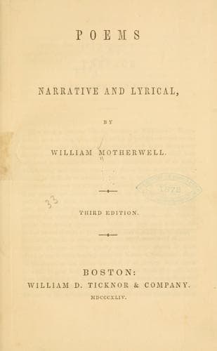 Tapa de Poems, narrative and lyrical