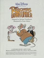 Tapa de Walt Disney Pictures presents The rescuers downunder