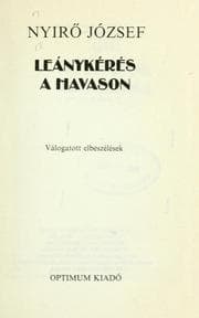 Tapa de Leánykérés a havason