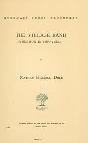 Tapa de The village band (a sermon in puppyrel)
