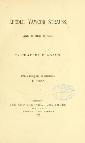 Tapa de Leedle Yawcob Strauss