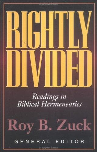 Tapa de Rightly divided