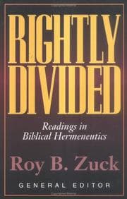 Tapa de Rightly Divided