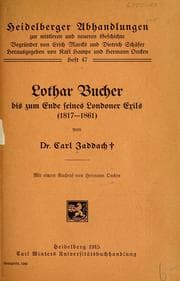 Tapa de Lothar Bucher bis zum ende seines Londoner Exils (1817-1861)