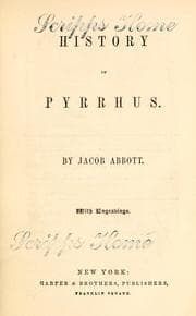 Tapa de History of Pyrrhus
