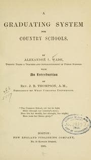 Tapa de A graduating system for country schools