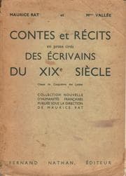 Tapa de Contes et Récits des écrivains du XIX siècle