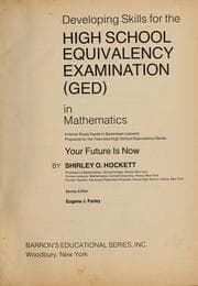 Tapa de Barron's developing skills for the high school equivalency examination (GED) in mathematics