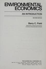 Tapa de Environmental economics