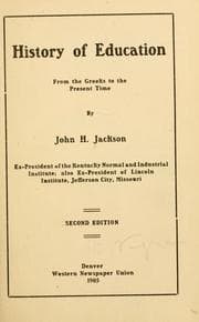 Tapa de History of education
