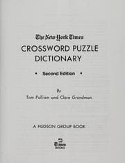 Tapa de The New York times crossword puzzle dictionary
