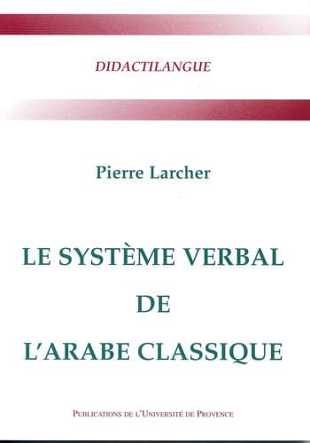 Tapa de Le système verbal de l'arabe classique