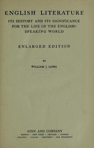 Tapa de English literature