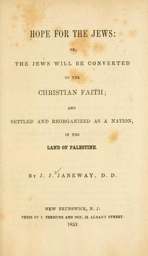 Tapa de Hope for the Jews