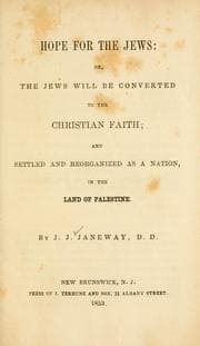 Tapa de Hope for the Jews