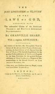 Tapa de The just limitation of slavery in the laws of God