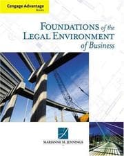 Tapa de Foundations of the legal environment of business