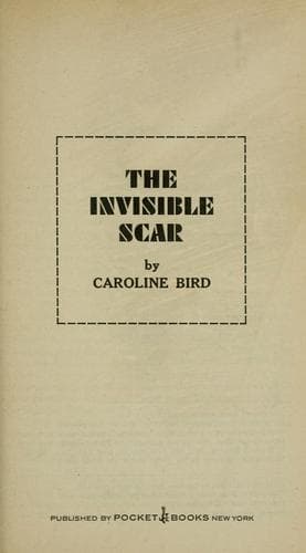 Tapa de The invisible scar