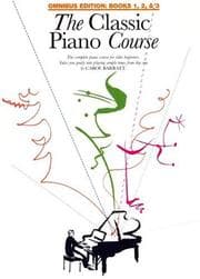 Tapa de The Classic Piano Course: Omnibus Edition, Books 1, 2, & 3