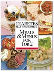 Tapa de Diabetes self-management's meals & menus for 1 or 2