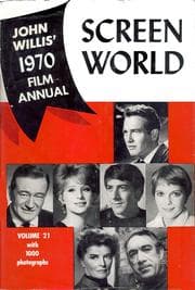 Tapa de SCREEN WORLD VOL 21 1970 (John Willis Screen World)