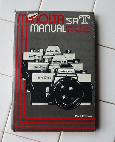 Tapa de Minolta SRT Manual