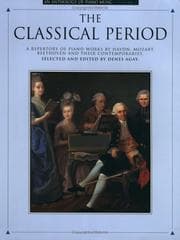 Tapa de The Classical Period" An Anthology of Piano Music, Vol II
