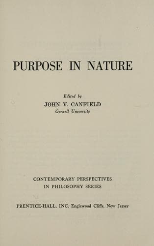 Tapa de Purpose in nature