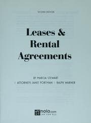 Tapa de Leases & rental agreements