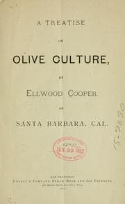 Tapa de A treatise on olive culture