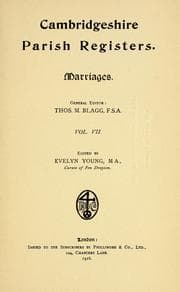 Tapa de Cambridgeshire parish registers